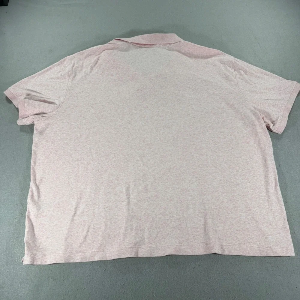 Banana Republic Luxe Touch Polo Mens XXL Pink Cotton‎ Performance